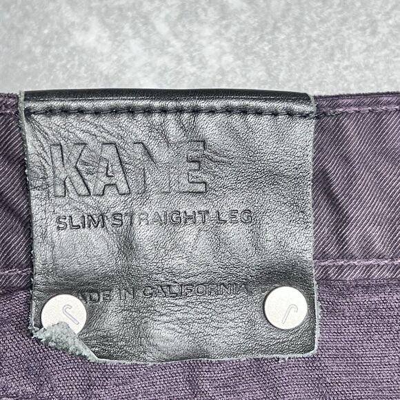 J BRAND Pants Mens Size 33 Purple Kane Slim Straight Leg Cotton Stretch Jeans - Picture 9 of 12